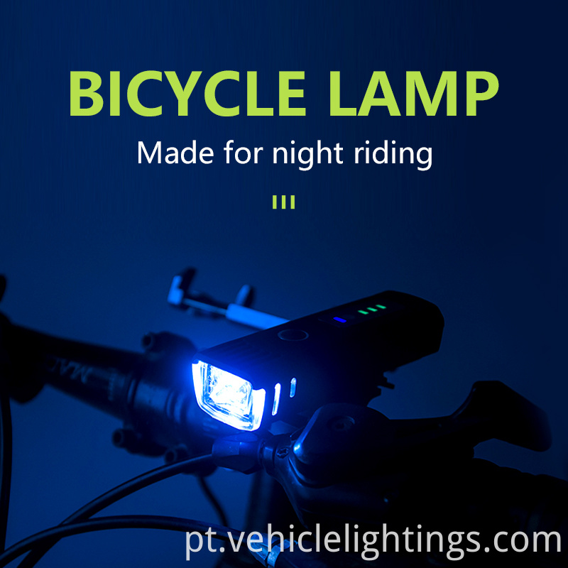2023 VENDA DE VENDA QUENTE TIPO C Recarregável Luz de Luz de Luz de Bicicleta e Luz de Bicicleta Recarregável Luz de Segurança de Bicicleta